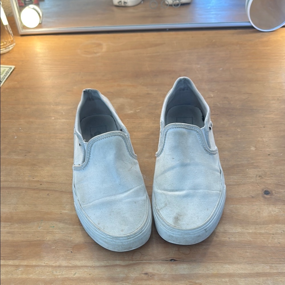 Women’s White Slip-On Vans